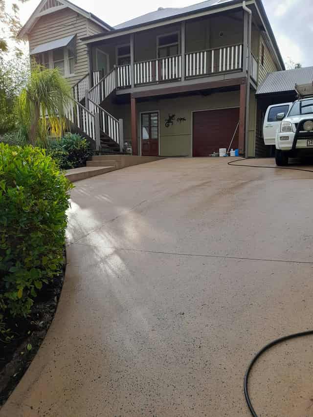 A Brisbane home after an H2O soft wash — clean and mould-free